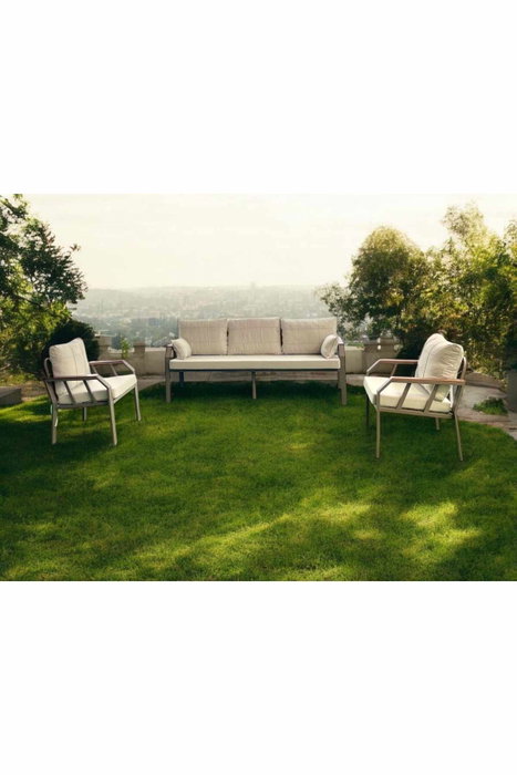 Hanah Home Nergiz Mermer 3+1+1 Beige Hanah Home Nergiz Mermer 3+1+1 Beige